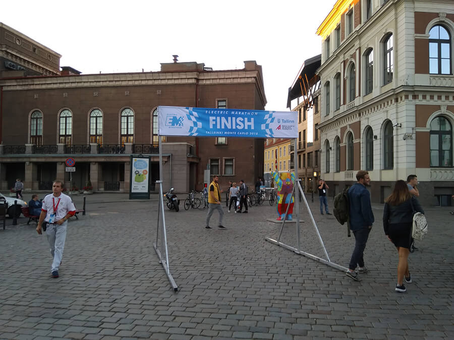 Elektriskā maratona Tallin - Montekarlo Starpfinišs Rīgā