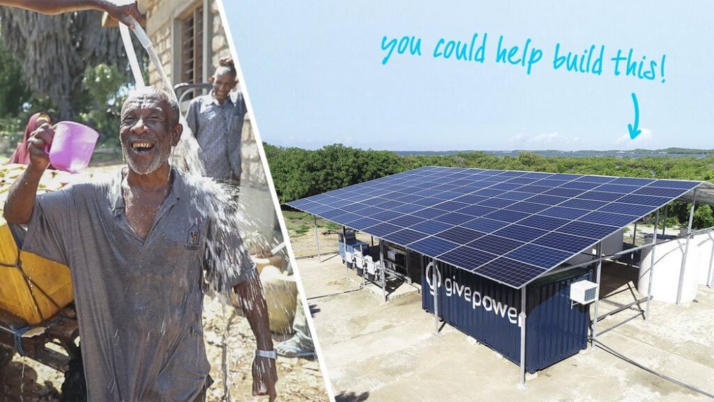 GivePower solārā ūdens atsāļošanas sistēma