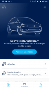 VW aplikācija