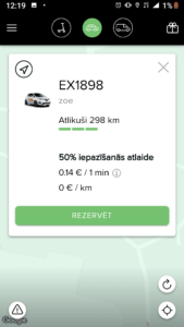 Fiqsy elektroauto koplietošanas aplikācija