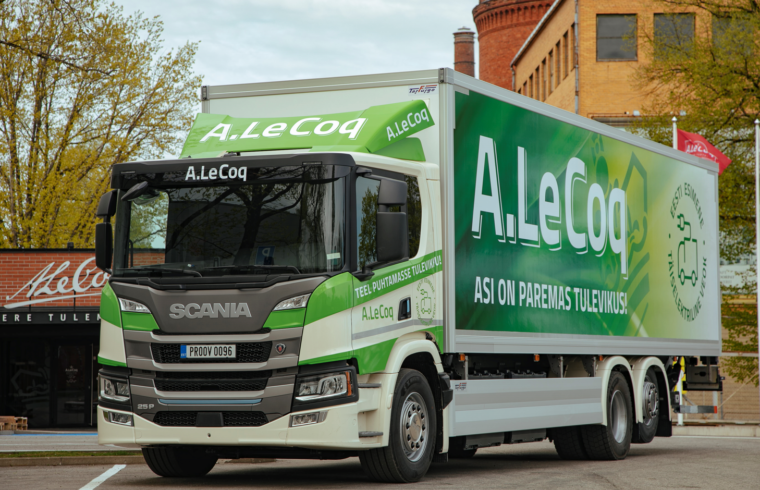 “A. Le Coq” elektriskā kravas automašīna Scania