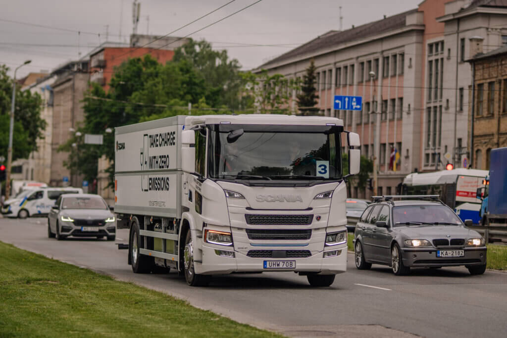 Elektriskā kravas automašīna Scania