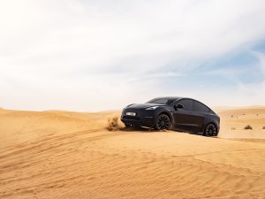 Tesla Model Y kāpās