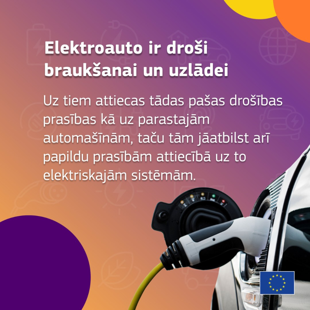 Elektroauto ir droši