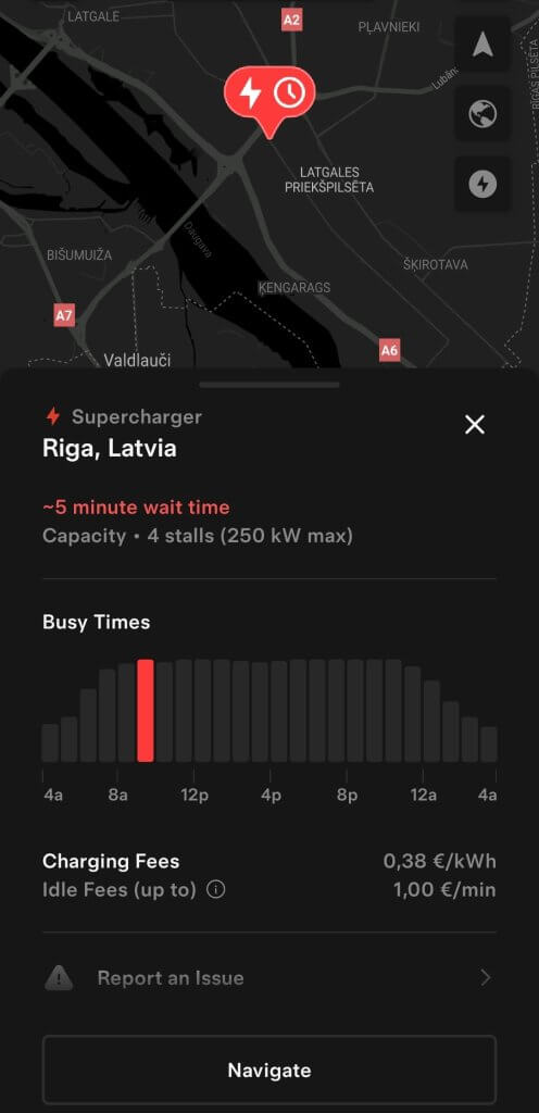 Tesla Supercharger Rīgā