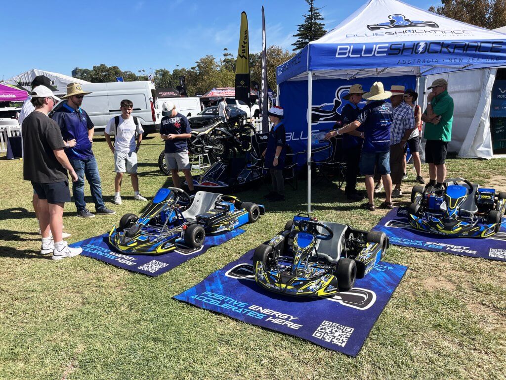 Blue Shock Race (BSR) electric racing karts