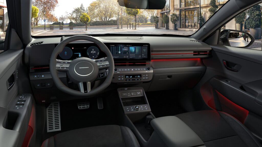Hyundai kona electric interjers (publicitātes foto)