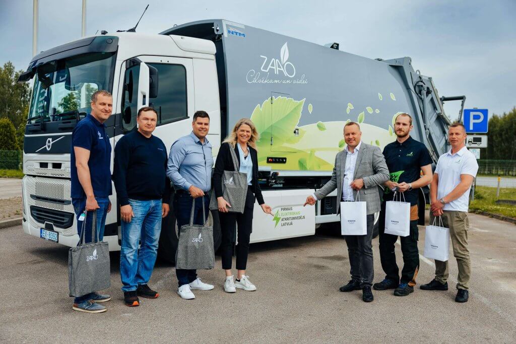 SIA “ZAAO” first electric garbage collector truck - VOLVO FM Electric