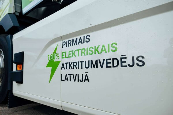 SIA “ZAAO” first electric garbage collector truck - VOLVO FM Electric