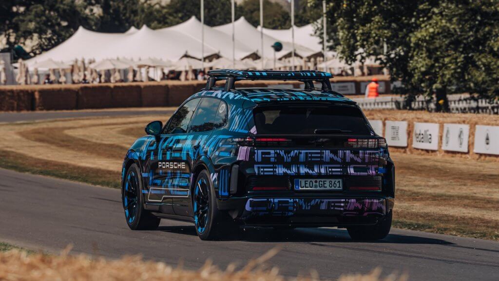 Porsche Cayenne Electric prototype at Goodwood