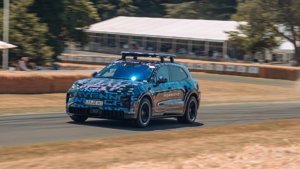 Porsche Cayenne Electric prototype at Goodwood