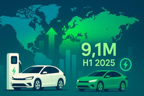 More then 9M EVs sold in H1 2025