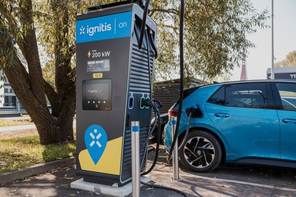 Ignitis On charger in Liepaja, Latvia