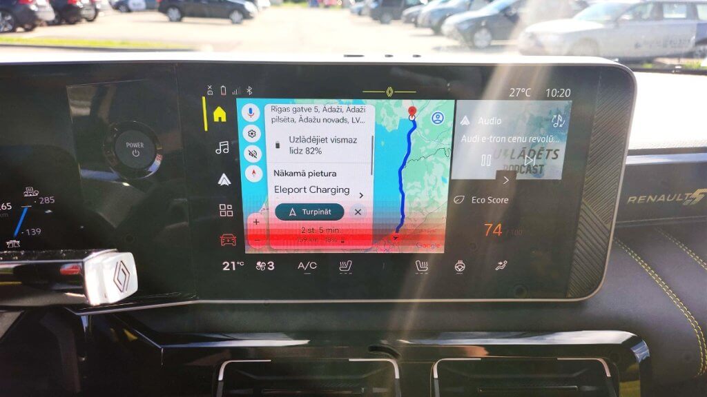 Renault 5 home screen