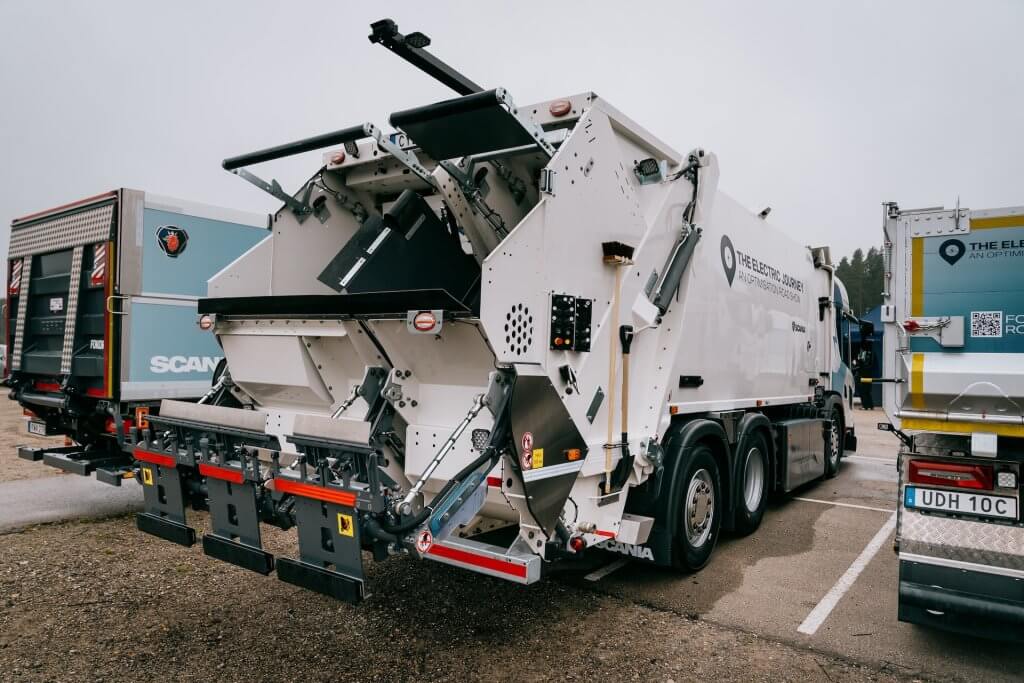 Scania electric truck Eurotour in Latvia