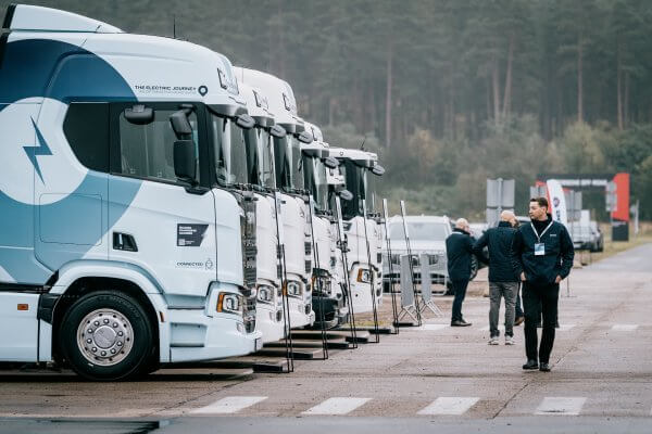 Scania electric trucks Eurotour in Latvia