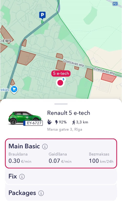 Renault 5 in Carguru app
